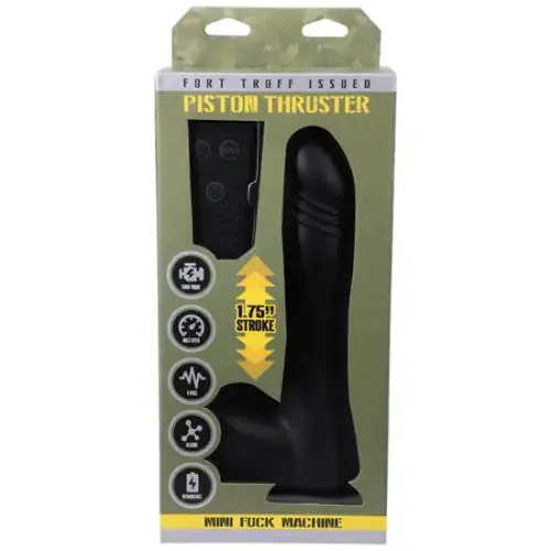 Fort Troff Piston Thruster Mini Fuck Machine Rechargeable RemoteControlled Silicone 85 in Thrusting Dildo Black Doc Johnson Female Sex Toys Fort Troff Piston Thruster Mini Fuck Machine Rechargeable RemoteControlled Silicone 85 in Thrusting Dildo Black Doc Johnson Female Sex Toys