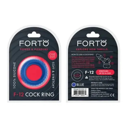 Forto F12 Liquid Silicone Cock Ring Forto Male Sex Toys Forto F12 Liquid Silicone Cock Ring Forto Male Sex Toys