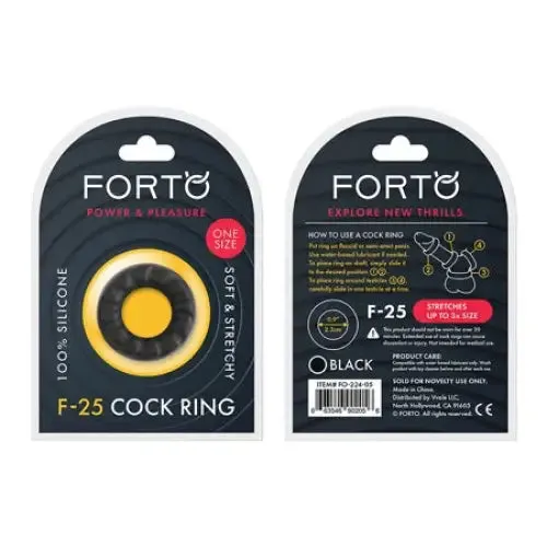 Forto Male Sex Toys Forto F25 Liquid Silicone 23mm Cock Ring
