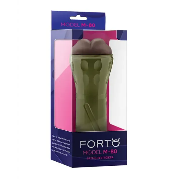 Forto Model M80 HardSide Mouth Masturbator Dark Vvole Male Sex Toys