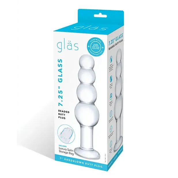 Glas 725 in Glass Beaded Butt Plug glas Anal