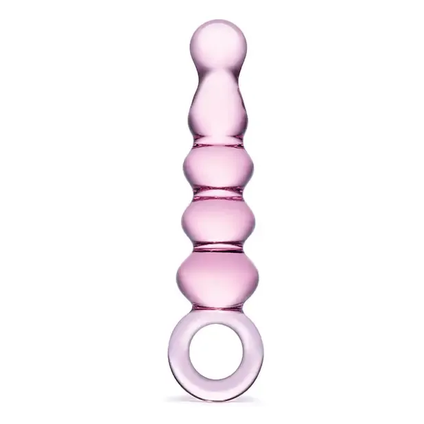 glas Anal Glas 75 in Quintessence Beaded Anal Slider Glass Dildo with Ring Handle glas Anal Glas 75 in Quintessence Beaded Anal Slider Glass Dildo with Ring Handle