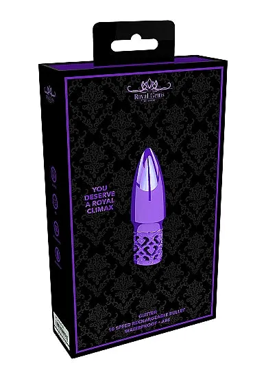 Glitter Rechargeable ABS Bullet Purple HonourSkintwocom Vibrators Glitter Rechargeable ABS Bullet Purple HonourSkintwocom Vibrators