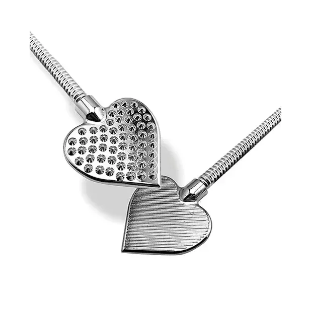 Global Novelties LLC Female Sex Toys Nixie Metal Riding Crop Flaming Heart Global Novelties LLC Female Sex Toys Nixie Metal Riding Crop Flaming Heart