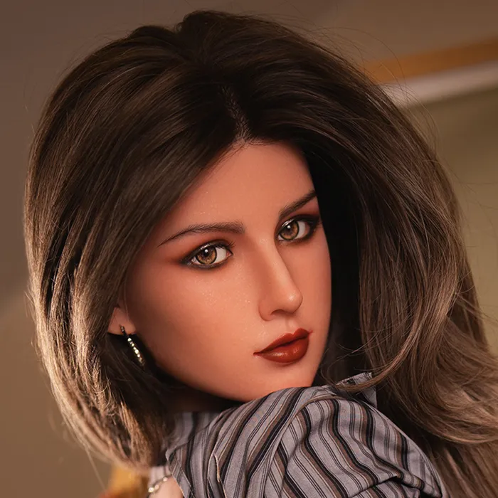 HEADSYS7TANSILICONEBROWNM16IMPLANTED HAIR SY Dolls Male Sex Toys