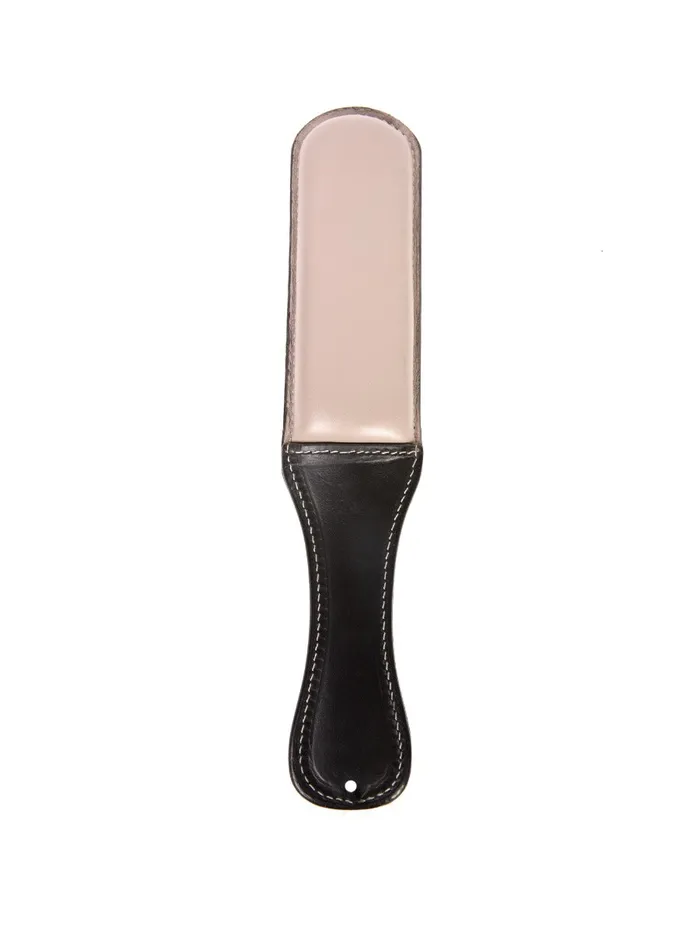 HonourSkintwocom Anal Black Grey Padded Leather Paddle