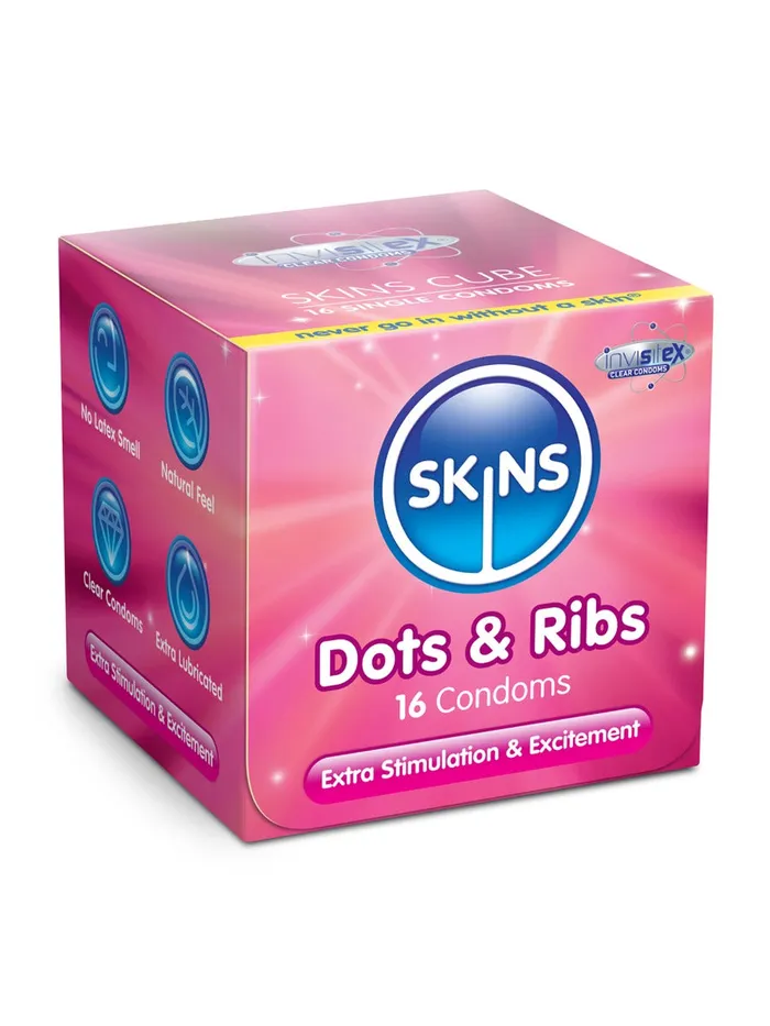 HonourSkintwocom Enhancers Skins Dots Ribs 16 Pack Condoms