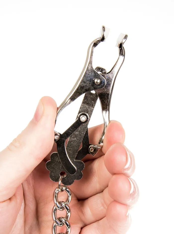 HonourSkintwocom Male Sex Toys Clover Clamps with Chain HonourSkintwocom Male Sex Toys Clover Clamps with Chain