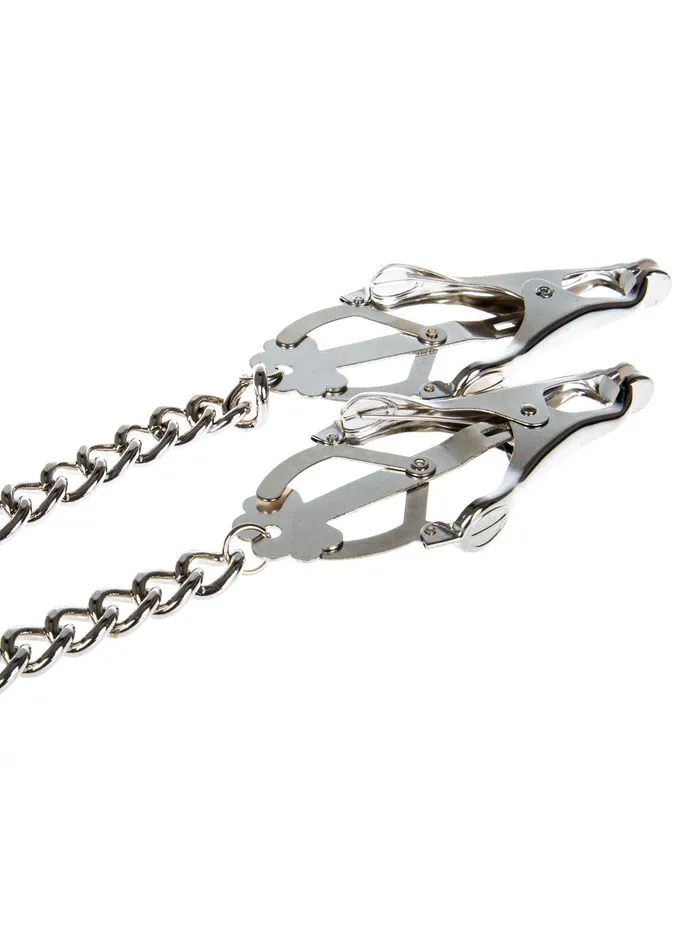 HonourSkintwocom Male Sex Toys Clover Clamps with Chain HonourSkintwocom Male Sex Toys Clover Clamps with Chain