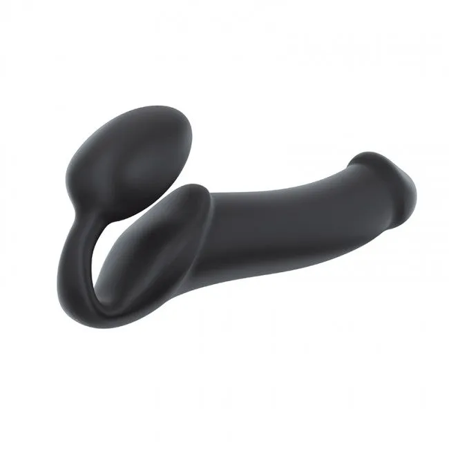 HonourSkintwocom SemiRealistic Bendable StrapOn Black XLarge Female Sex Toys