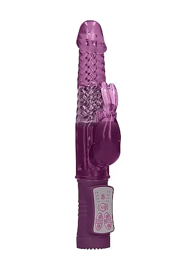 HonourSkintwocom Vibrators Rotating Beaded Rabbit Vibrator Purple
