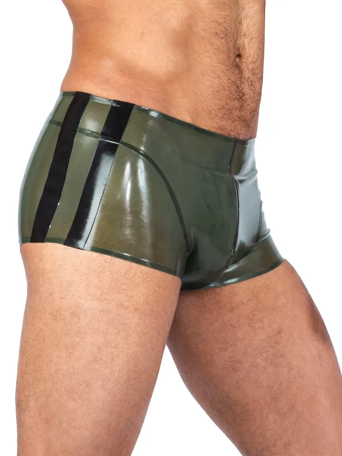 HonourSkintwocom Vibrators Sargeant Latex Shorts