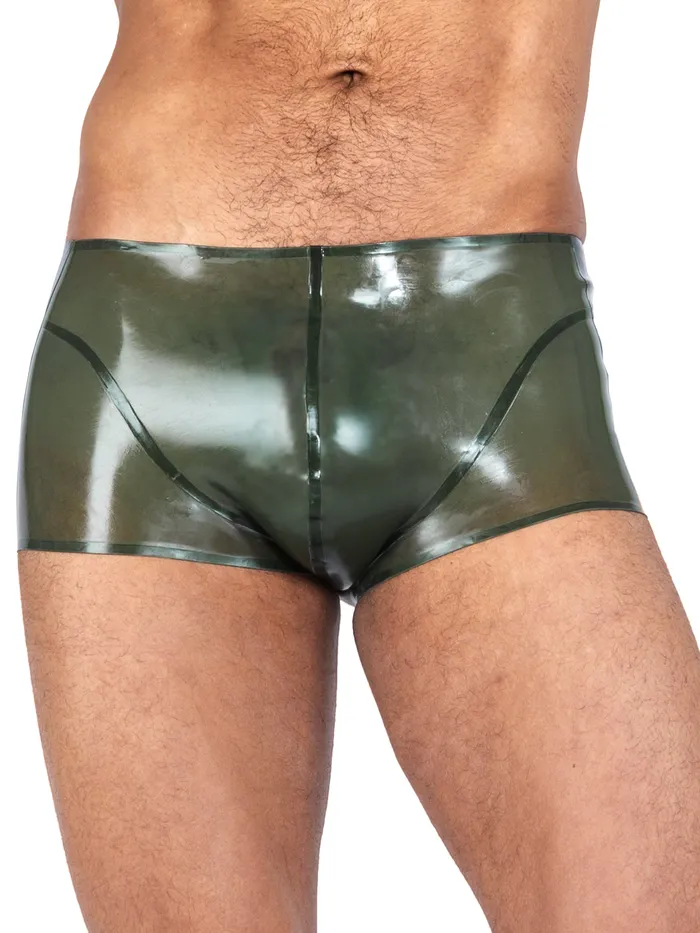 HonourSkintwocom Vibrators Sargeant Latex Shorts