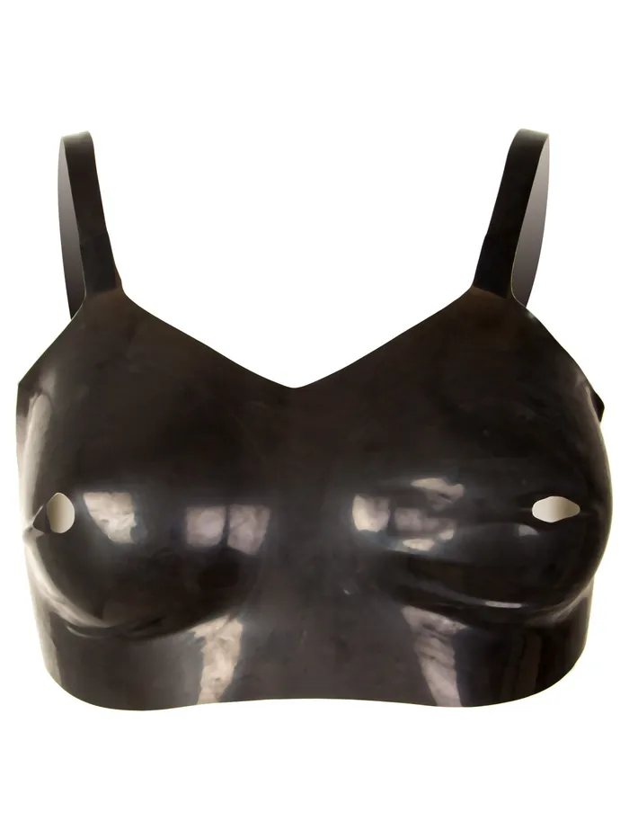 HonourSkintwocom Vibrators Seamless Latex Bra in Red
