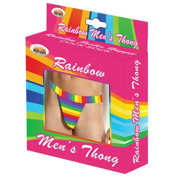 HOTT Products Female Sex Toys Rainbow Mens Thong