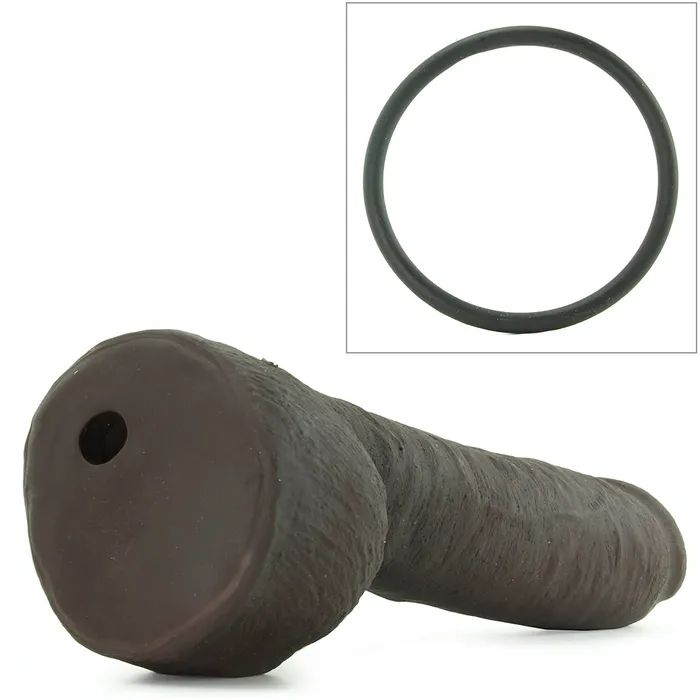 Hung ULTRASKYN VacULock Dildo in Brown Doc Johnson Dildos Hung ULTRASKYN VacULock Dildo in Brown Doc Johnson Dildos
