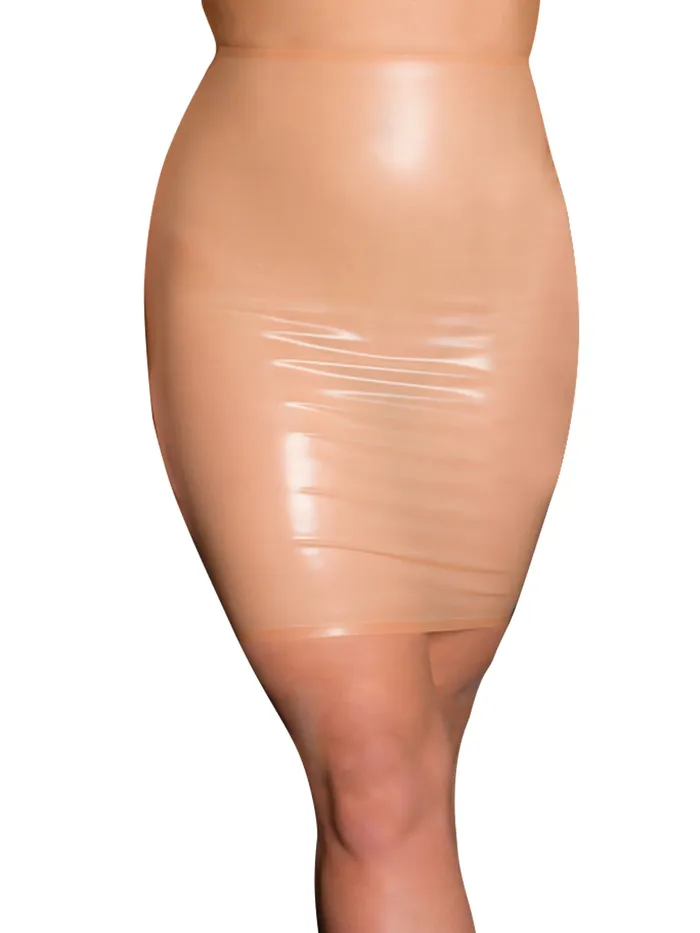 Jayne Latex Nude Pencil Skirt HonourSkintwocom Vibrators