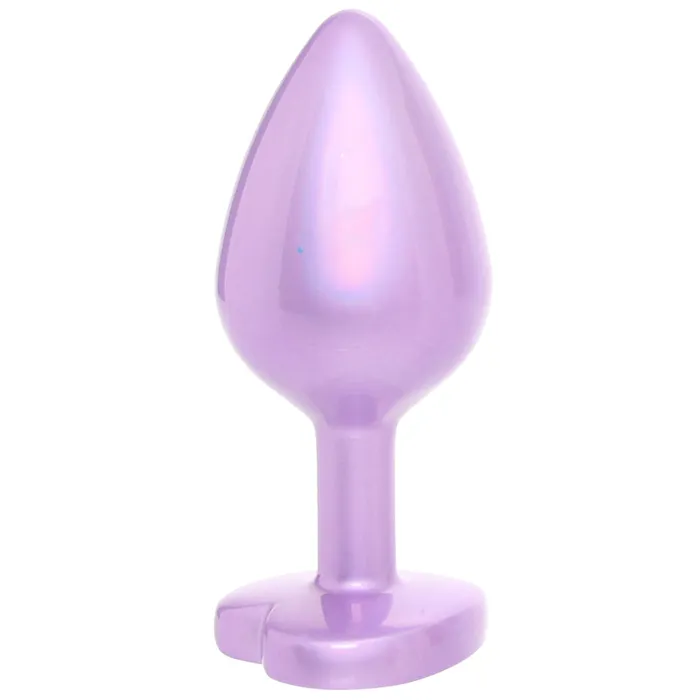 Jewel Amethyst Heart Plug in Large Jewel Anal