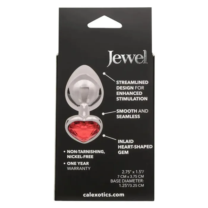 Jewel Large Ruby Heart Plug California Exotic Novelties Anal