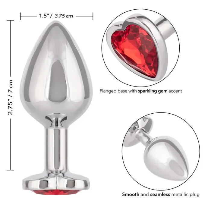 Jewel Large Ruby Heart Plug California Exotic Novelties Anal