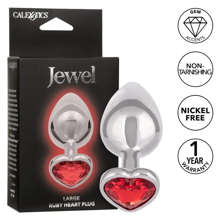 Jewel Large Ruby Heart Plug California Exotic Novelties Anal