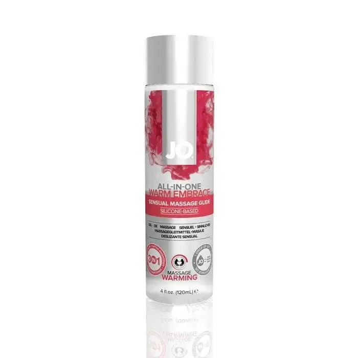 JO Female Sex Toys JO AllInOne Massage Glide Warming SiliconeBased 4 fl oz 120 ml JO Female Sex Toys JO AllInOne Massage Glide Warming SiliconeBased 4 fl oz 120 ml
