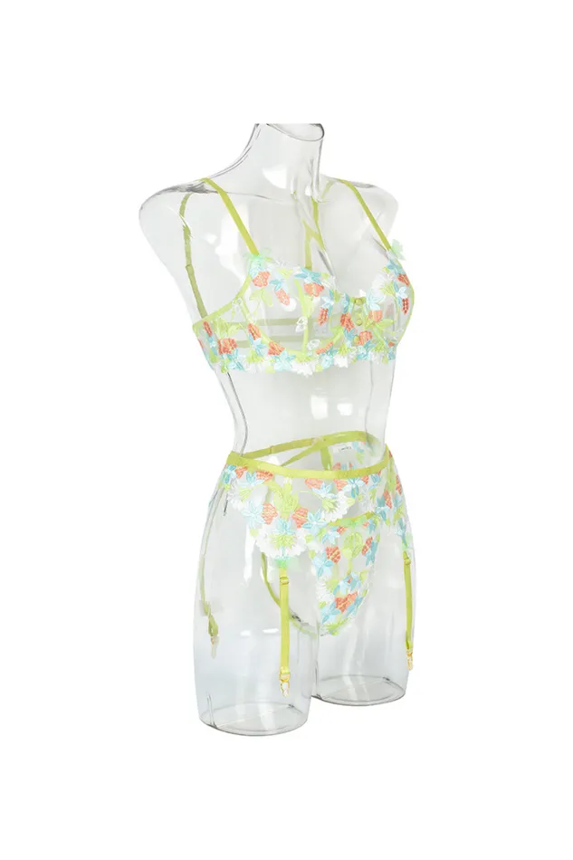 KAAL Anal Enchanted Forest 3PC Lingerie Set