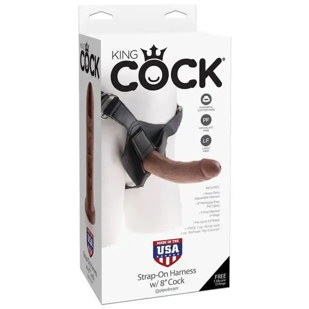 King Cock Strap On Harness with 8 Dildo King Cock Female Sex Toys King Cock Strap On Harness with 8 Dildo King Cock Female Sex Toys