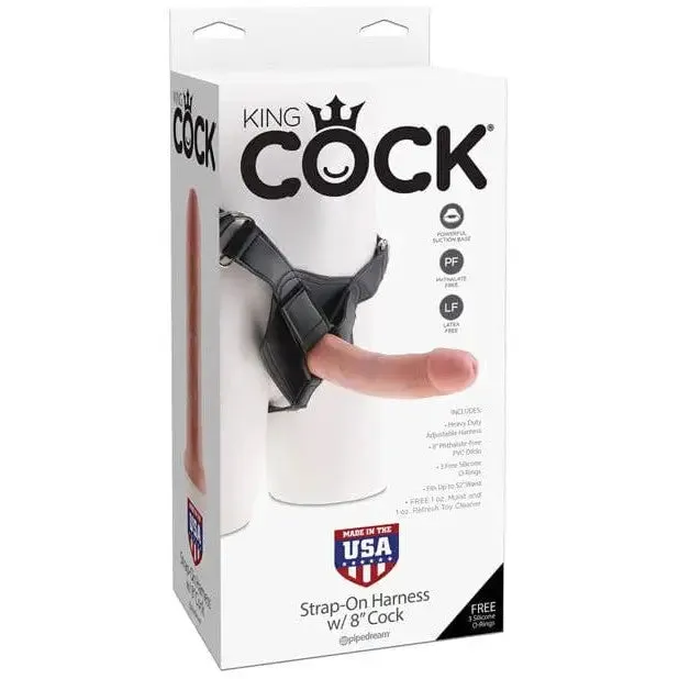 King Cock Strap On Harness with 8 Dildo King Cock Female Sex Toys King Cock Strap On Harness with 8 Dildo King Cock Female Sex Toys