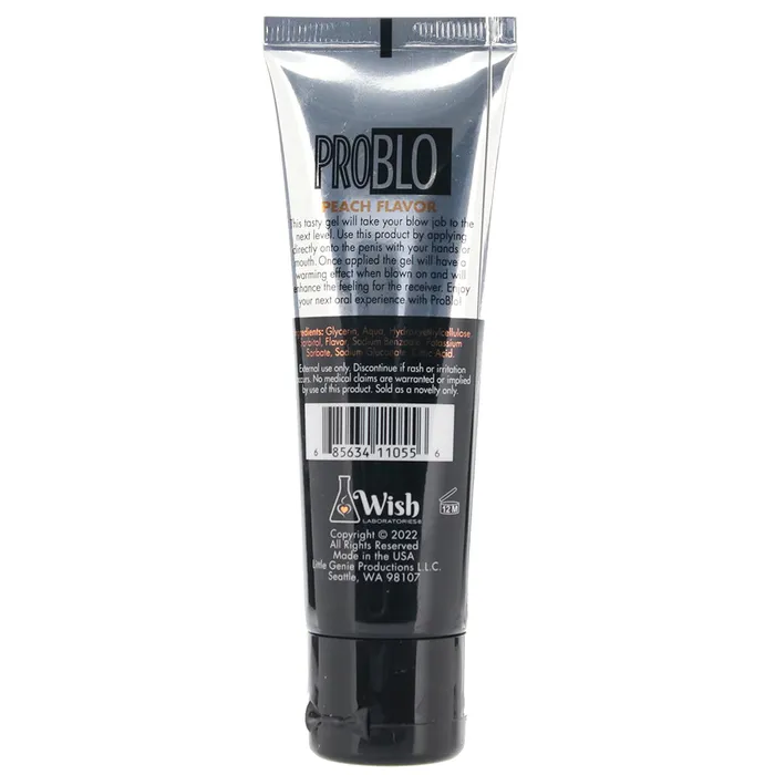 Little Genie Enhancers Pro Blo Flavored Oral Gel 15oz44ml in Peach Little Genie Enhancers Pro Blo Flavored Oral Gel 15oz44ml in Peach