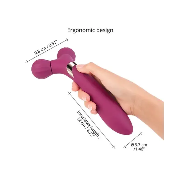 Love To Love Female Sex Toys Love to Love Fireball Rechargeable Dual Ended Silicone Body Massager Vibrator Plum Star Love To Love Female Sex Toys Love to Love Fireball Rechargeable Dual Ended Silicone Body Massager Vibrator Plum Star
