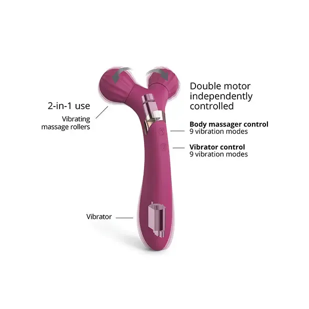 Love To Love Female Sex Toys Love to Love Fireball Rechargeable Dual Ended Silicone Body Massager Vibrator Plum Star Love To Love Female Sex Toys Love to Love Fireball Rechargeable Dual Ended Silicone Body Massager Vibrator Plum Star