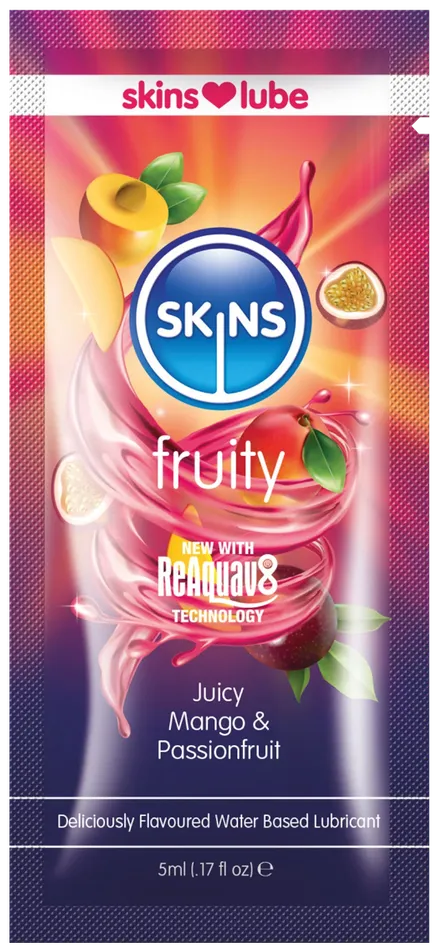 Lubricants HonourSkintwocom Skins Mango Passionfruit Water Based Lubricant 5ml Foil Lubricants HonourSkintwocom Skins Mango Passionfruit Water Based Lubricant 5ml Foil