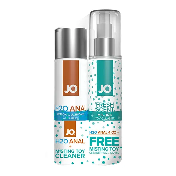 Lucidtoys Male Sex Toys System JO Anal H2O Original Lubricant 120 ml FREE Toy Cleaner 120 ml