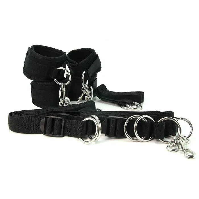 Lux Fetish Couples 7 Piece Bed Spreader Restraint System Lux Fetish Couples 7 Piece Bed Spreader Restraint System