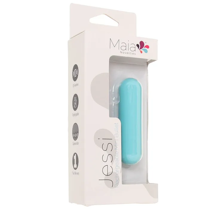Maia Jessi Rechargeable Mini Bullet Vibe in Teal Female Sex Toys