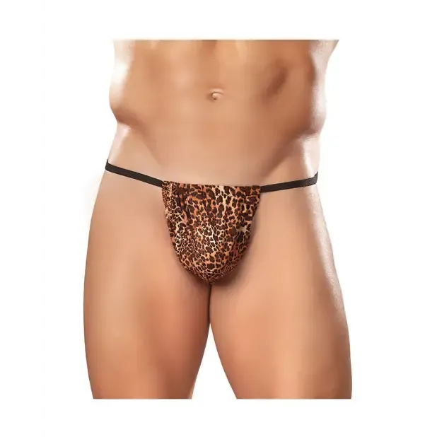 Male Power Male Power Animal Posing Strap Brown Leopard OS Male Sex Toys