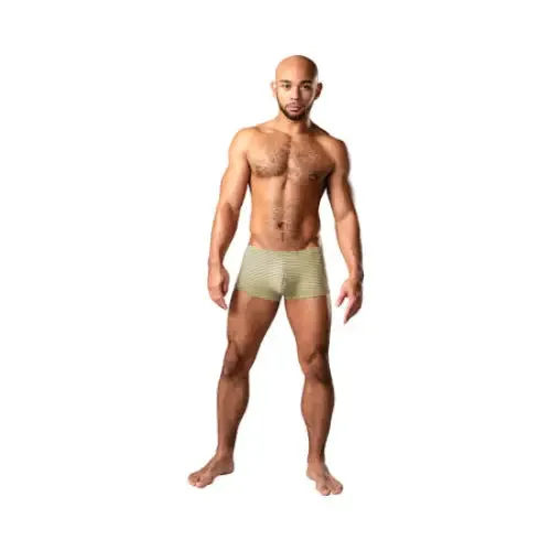 Male Power Male Power Cabana Banana Mini Short YellowGrey XL Male Sex Toys