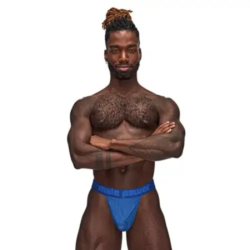 Male Power Sexagon Micro V Thong Royal SM Male Power Male Sex Toys