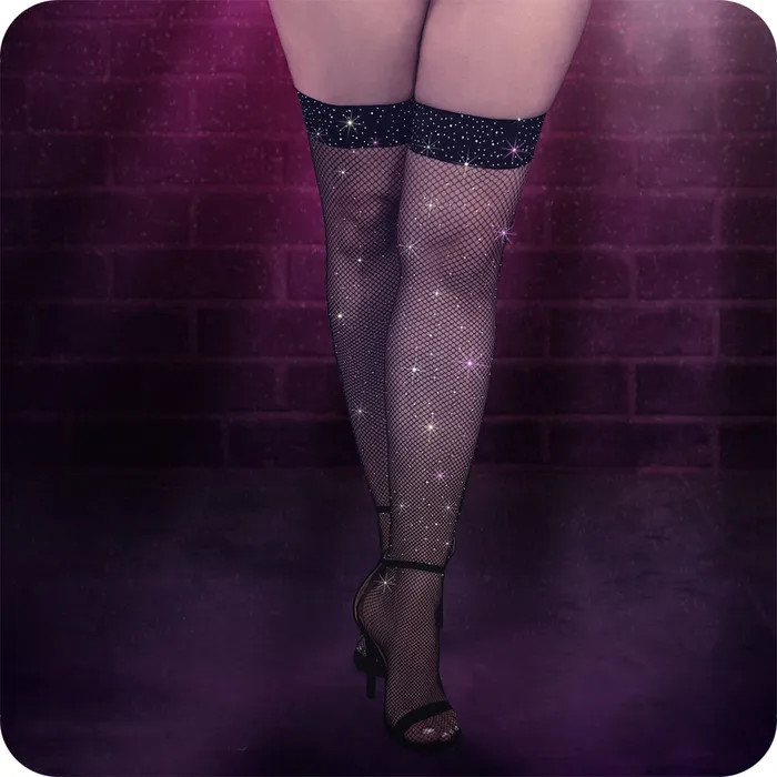 Male Sex Toys CalExotics Radiance Thigh High Stockings XL