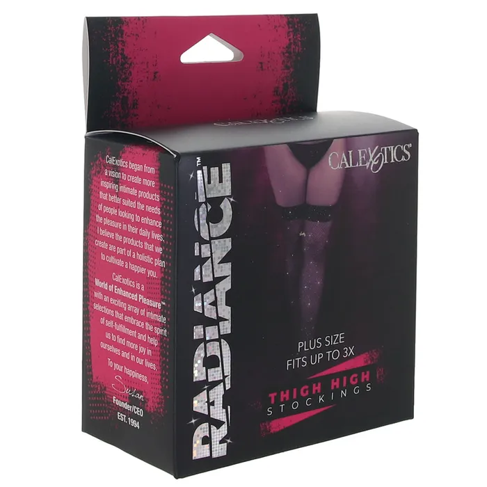 Male Sex Toys CalExotics Radiance Thigh High Stockings XL