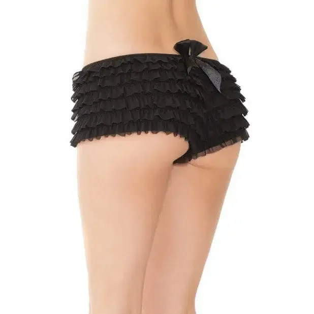 Male Sex Toys Coquette Coquette Ruffle Shorts with Back Bow Detail Male Sex Toys Coquette Coquette Ruffle Shorts with Back Bow Detail