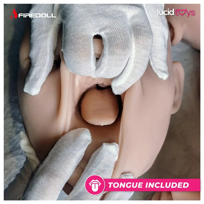 Male Sex Toys Fire Doll Karida Realistic Sex Doll Tongue included 158cm Natural Fire Doll
