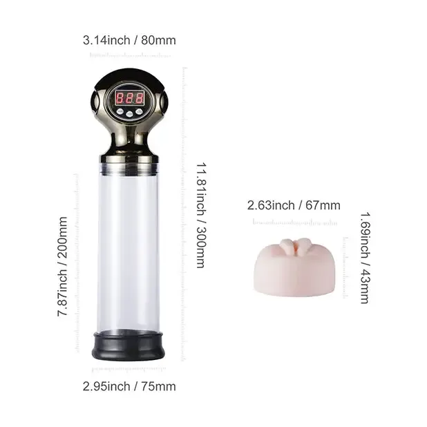 Male Sex Toys Honey Play Box Pipe Male Masturbation Cup Penis Enlargement Pump Clear Male Sex Toys Honey Play Box Pipe Male Masturbation Cup Penis Enlargement Pump Clear