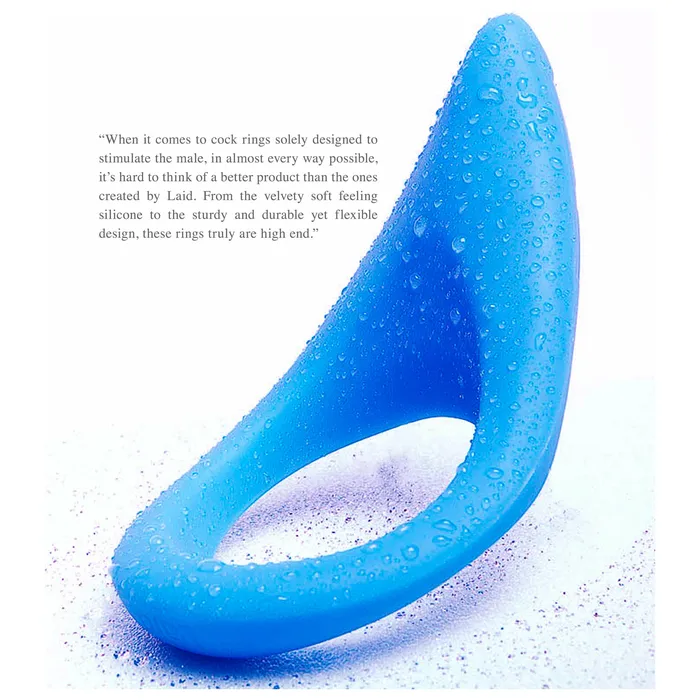 Male Sex Toys Laid Laid P2 Stretch Cock Ring Blue 515 mm
