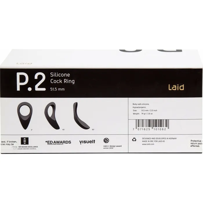 Male Sex Toys Laid Laid P2 Stretch Cock Ring Blue 515 mm