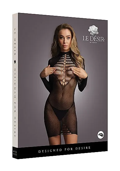 Male Sex Toys Long Sleeve Fishnet Dress One Size HonourSkintwocom