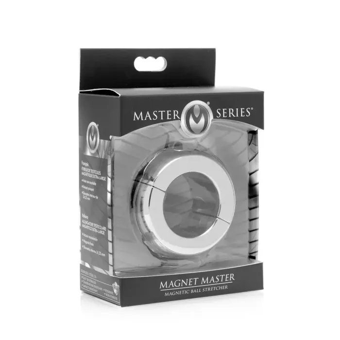 Male Sex Toys Master Series Magnet Master Stainless Steel Ball Stretcher Male Sex Toys Master Series Magnet Master Stainless Steel Ball Stretcher