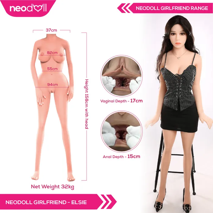 Male Sex Toys Neodoll Neodoll Girlfriend Elsie Realistic Sex Doll 158cm Natural Male Sex Toys Neodoll Neodoll Girlfriend Elsie Realistic Sex Doll 158cm Natural