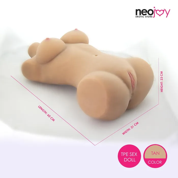 Male Sex Toys Neodoll RF496 Clearance item Neojoy Easy Body Torso Realistic Sex Doll Torso With Head Connector Tan 14kg